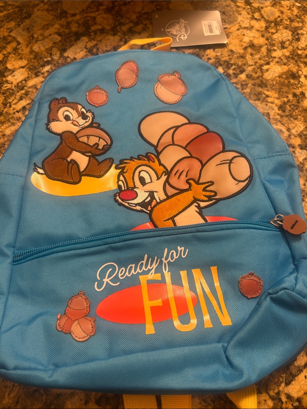 Disney Blue Chip 'n' Dale Balloon & Acorn Kids Backpack